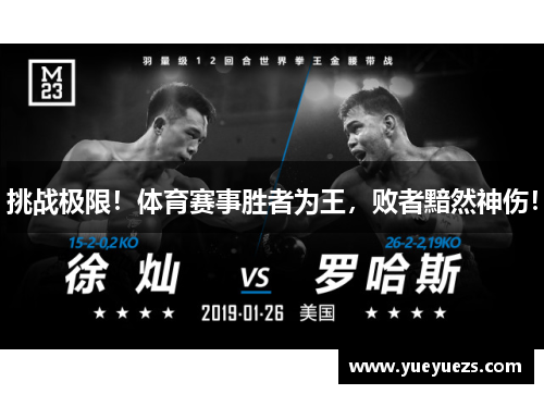 挑战极限！体育赛事胜者为王，败者黯然神伤！